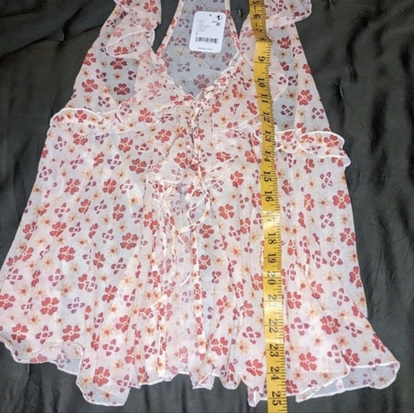 Free People Fearless Knit Top in Ivory Combo sz MED - Picture 7 of 10